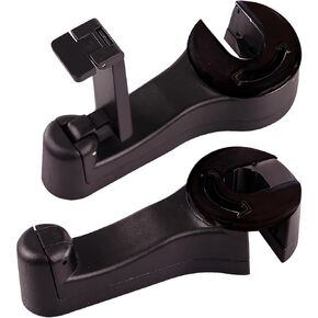 QYOUAUTO Car Seat Headrest Hooks 2 in 1 Back Storage Headrest Hooks for Car Phone Holder Upgraded Car Hook Vehicle Seat Hook Universal Fit for Backpacks Purse Hanger, 2 Pack (Dark Purple) in Saudi Arabia