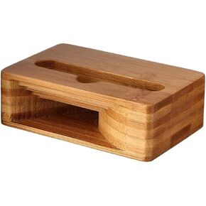 Office Desk Accessories Cell Phone Speaker Amplifier Wood Phone Stand Tablet Stand Phone Loudspeaker Holder Stand Wood Car Cell Desk Phone Riser Picture Wooden Phone Holder Work