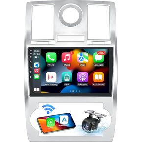 Car Radio Stereo for Chrysler 300C 2004-2011: 1280 * 800 Touchscreen with Carplay&Android Auto 2+64G 5GWiFi GPS Bluetooth 1080P Backup Camera DSP FM SWC