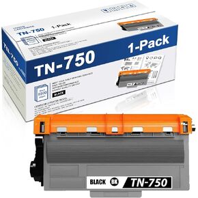 TN750 Toner Cartridge Replacement for Brother TN-750 TN720 TN-720 High Yield Toner Cartridge Compatible with HL-5450DN HL-5470DW HL-6180DW MFC-8710DW MFC-8910DW MFC-8950DW Printer (Black, 1-Pack)