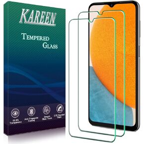 KAREEN [2-Pack] For Samsung Galaxy A23 5G Tempered Glass Screen Protector, Anti Scratch, Bubble Free, Case Friendly, 9H Hardness, Easy to Install