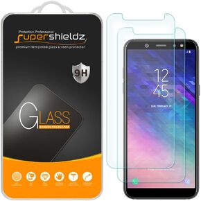 Supershieldz (2 Pack) Designed for Samsung Galaxy A6 (2018) Tempered Glass Screen Protector, Anti Scratch, Bubble Free