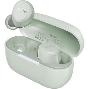 TOZO A1 2024 New Upgraded Wireless Earbuds, Bluetooth 5.3 in Ear Headphones Light-Weight, Support APP EQ Setting, Stereo Sound Headset Longer Playback with Charging Case Waterproof, Green