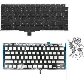 لوحة مفاتيح جديدة مع إضاءة خلفية + مسامير لوحة المفاتيح بديل تخطيط الولايات المتحدة الأمريكية لجهاز MacBook Air 13.3 بوصة A2337 أواخر 2020 سنة in Kuwait
