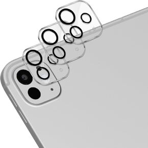 3 Pack Camera Lens Protector Compatible with iPad Pro13/iPad Pro11 (2024) Tempered Glass, 9H Anti-Scratch