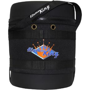 Flame King FK-GH-3LB Gas Hauler for 3LB Propane Tank-Insulated Protective Carry Case, Black