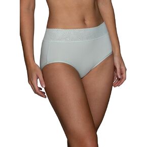 Vanity Fair Women's Effortless Panties for Everyday Wear, Buttery Soft Fabric & Lace, Secret Utopia Print, 7