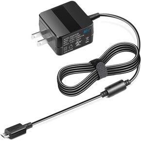 KFD 5V Micro USB Charger for NOCO Boost GB20 GB30 GB40 GB70 Jump Starter HP Chromebook 11 G1 G2,Asus T100,Kindle Fire,JBL FLIP 2 3 4,DOSS SoundBox Pro,Sony SRS-XB21 SRS-XB10 Speaker 5.25V Adapter Cord