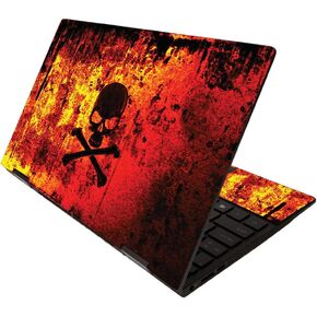 MightySkins Skin for HP Envy x360 13" (2020) - Green Flames | Protective, Durable, and Unique Vinyl Decal wrap Cover | Easy to Apply, Remove, and Change Styles | Made in The USA