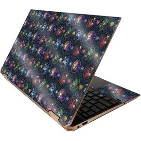 MightySkins Glossy Glitter Skin for HP Spectre x360 15" (2020) - Wolf Dreams | Protective, Durable High-Gloss Glitter Finish | Easy to Apply, Remove, and Change Styles | Made in The USA