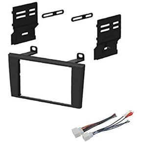 Car Stereo Dash Install Mount Kit and Wire Harness for Installing an Aftermarket Double Din Radio for 2002-2003 Ford Thunderbird and 2000-2002 Lincoln LS