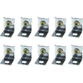 10PCS 19x16x15mm Power Switch Accessory Power Supply Fixing Bracket Silver Zinc Plated Switching Power Supply Mounting Bracket Suitable for Ordinary Closed Type AC/DC Switching Power Supply