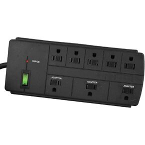 Go Green Power (GG-18316WH) 8-Outlet Surge Protector, White