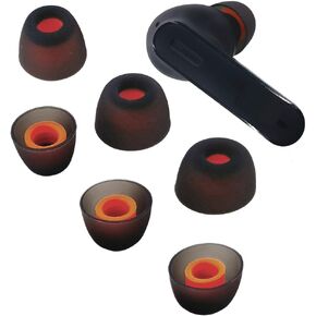 6X سماعات أذن بديلة لسماعات الأذن JBL Tune 230NC TWS * أطراف أذن سوداء