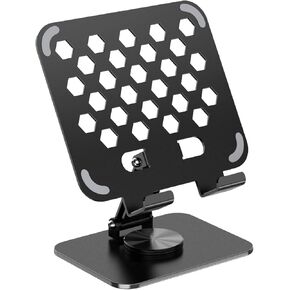 Tablet Stand for iPad, Fully Adjustable Desktop Tablet Ttand, 360 ° Rotatable Foldable Tablet Holder,for Home Office, Compatible with 2024 iPad Pro/Air/Mini, iPhone Pro/Max/Plus,Silver