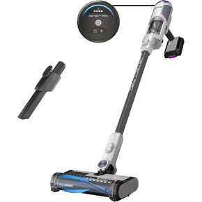 Shark IW3511 Detect Pro Auto-Empty System, Cordless Vacuum with HEPA Filter, QuadClean Surface Brushroll, Up to 60-Minute Runtime, Includes 8" Crevice Pet Multi-Tool, White/Beats Brass