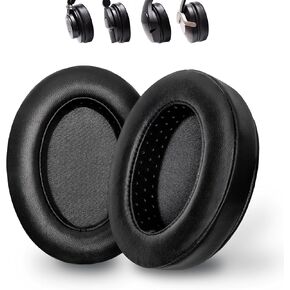 Full Pure Lambskin Ear Pads Compatible with Audio Technica ATH M50X M40X,HyperX Cloud Alpha,SteelSeries,Turtle Beach Stealth and More,Anti-Focusing Surfaces Filling Slow Rebound Memory Foam