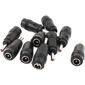 Dahszhi DC Power Converter Plug 5.5 x 2.1mm Female Jack to 3.5 x1.35mm Male Plug AC/DC Adapter Barrel Plug Connector - 10pcs-G6.7