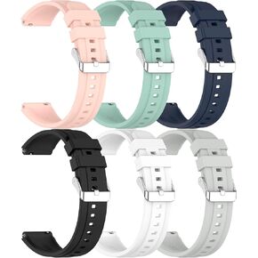 6 Pack Bands intended for Fitpolo Smart Watch IDW13 Watch Strap Replacement Band Smartwatch Band Compatible with Fitpolo IDW13 Smart Watch 1.8 inch