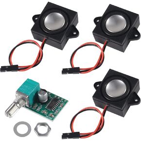 3pcs 3 Watt 8 Ohm Single Cavity Mini Speaker Full-Range Cavity Mobile Portable Advertising Machine Speaker (with JST-PH2.0mm-2 pin Interface)