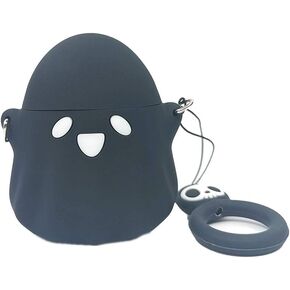 3D Cute Cartoon Luminous Ghost Airpods Cover Soft Silicone Rechargeable Airpods Case,AirPods Case Protective Silicone Cover and Skin for Apple Airpods 1st/2nd Charging Case