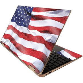MightySkins Glossy Glitter Skin for HP Spectre x360 15" (2020) - Fire Fighter | Protective, Durable High-Gloss Glitter Finish | Easy to Apply, Remove, and Change Styles | Made in The USA