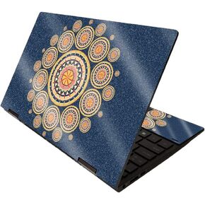MightySkins Glossy Glitter Skin for HP Envy x360 13" (2020) - Saltwater Compass | Protective, Durable High-Gloss Glitter Finish | Easy to Apply, Remove, and Change Styles | Made in The USA