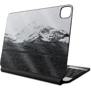 Glossy Glitter Skin Compatible with Apple Magic Keyboard for iPad Pro 13‑inch (M4) 2024 - Mountain Waves - Premium 3M Vinyl Protective Decal Cover - Easy to Apply | Crafted in The USA by MightySkins