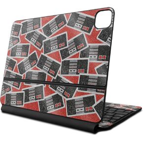 Glossy Glitter Skin Compatible with Apple Magic Keyboard for iPad Pro 13‑inch (M4) 2024 - Retro Controllers 3-3M Vinyl Protective Decal Cover - Easy to Apply | Crafted in The USA by MightySkins