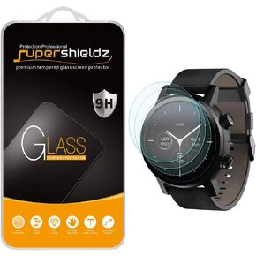 Supershieldz (3 Pack) Designed for Motorola Moto 360 (2020, 3rd Generation) Tempered Glass Screen Protector, Anti Scratch, Bubble Free