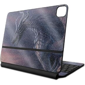 Glossy Glitter Skin Compatible with Apple Magic Keyboard for iPad Pro 13‑inch (M4) 2024 - Dragon Fantasy - Premium 3M Vinyl Protective Decal Cover - Easy to Apply | Crafted in The USA by MightySkins