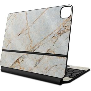 Glossy Glitter Skin Compatible with Apple Magic Keyboard for iPad Pro 13‑inch (M4) 2024 - Antique Marble - Premium 3M Vinyl Protective Decal Cover - Easy to Apply | Crafted in The USA by MightySkins