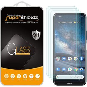 Supershieldz (3 Pack) Designed for Nokia 8 V 5G UW/Nokia 8.3 5G / Nokia 8.3 Tempered Glass Screen Protector, Anti Scratch, Bubble Free