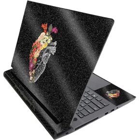 MightySkins Glossy Glitter Skin for Alienware M17 R3 (2020) & M17 R4 (2021) - Spring Heart | Durable High-Gloss Glitter Finish | Easy to Apply and Change Style | Made in The USA