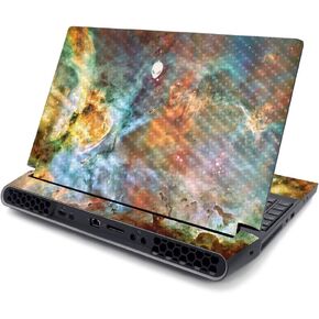 MightySkins Skin for Alienware AREA-51M R2 (2020) - Abstract Black | Protective, Durable, and Unique Vinyl Decal wrap Cover | Easy to Apply, Remove, and Change Styles | Made in The USA
