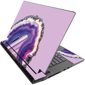 MightySkins Skin for Alienware M15 R3 (2020) & M15 R4 (2021) - Purple Agate | Protective Viny wrap | Easy to Apply and Change Style | Made in The USA