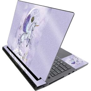 MightySkins Glossy Glitter Skin for Alienware M17 R3 (2020) & M17 R4 (2021) - Unicorn Utopia | Durable High-Gloss Glitter Finish | Easy to Apply and Change Style | Made in The USA