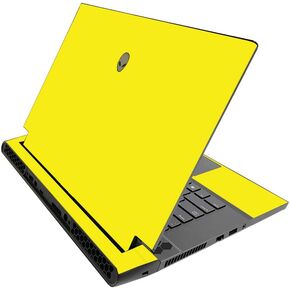 MightySkins Skin for Alienware M15 R3 (2020) & M15 R4 (2021) - Solid Yellow | Protective Viny wrap | Easy to Apply and Change Style | Made in The USA