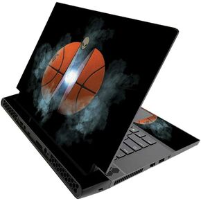 غلاف MightySkins لجهاز Alienware M15 R3 (2020) وM15 R4 (2021) - كرة السلة | غلاف فيني واقي | سهل التطبيق وتغيير النمط | صنع في الولايات المتحدة الأمريكية