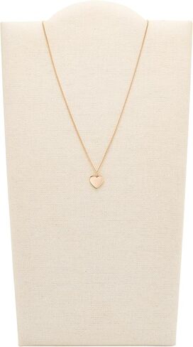 Fossil Women's Plated Stainless Steel Engravable Personalized Gift Pendant Chain Necklace for Women in Kuwait