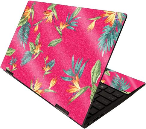 MightySkins Glossy Glitter Skin for HP Envy x360 13" (2020) - Bouquet | Protective, Durable High-Gloss Glitter Finish | Easy to Apply, Remove, and Change Styles | Made in The USA in Saudi Arabia
