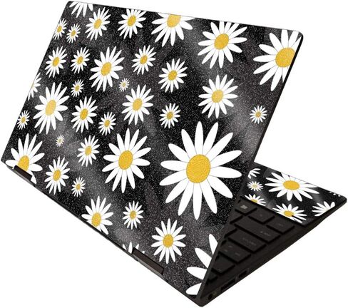MightySkins Glossy Glitter Skin for HP Envy x360 13" (2020) - Bouquet | Protective, Durable High-Gloss Glitter Finish | Easy to Apply, Remove, and Change Styles | Made in The USA in Saudi Arabia