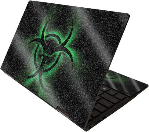 MightySkins Glossy Glitter Skin for HP Envy x360 13" (2020) - Bio Glare | Protective, Durable High-Gloss Glitter Finish | Easy to Apply, Remove, and Change Styles | Made in The USA in Kuwait