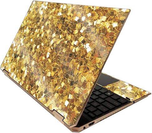 MightySkins غلاف لامع لجهاز HP Spectre x360 15 "(2020) - أسود دوامي | لمسة نهائية لامعة واقية ومتينة شديدة اللمعان | سهل التطبيق والإزالة وتغيير الأنماط | صنع في الولايات المتحدة الأمريكية in Saudi Arabia