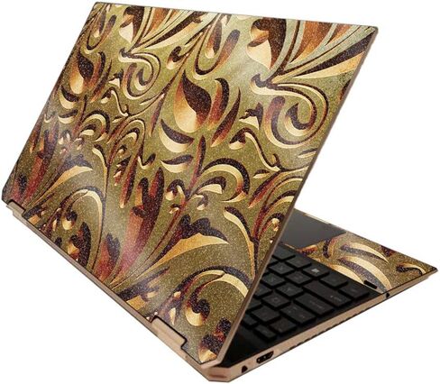 MightySkins غلاف لامع لجهاز HP Spectre x360 15 "(2020) - أسود دوامي | لمسة نهائية لامعة واقية ومتينة شديدة اللمعان | سهل التطبيق والإزالة وتغيير الأنماط | صنع في الولايات المتحدة الأمريكية in Saudi Arabia
