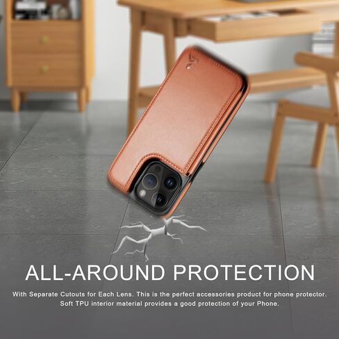 حافظة هاتف بمحفظة لهاتف iPhone 13 Pro Max مقاس 6.7 بوصات مع حامل بطاقة [حماية جلدية تحجب RFID] [حافظات بسحاب بمشبك مغناطيسي خلفي] غطاء مقاوم للصدمات للنساء والرجال لهاتف Apple 13 ProMax النبيذ الأحمر in Kuwait