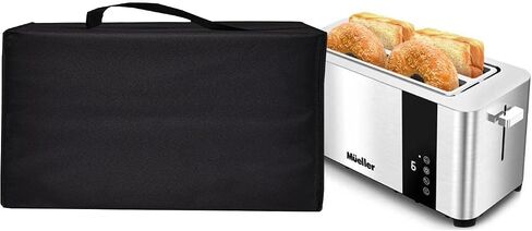Toaster Cover Heavy Duty Waterproof Heat-Resistant Dust-proof Protective Cover Case for Mueller UltraToast Toaster 4 Slice/Elite Gourmet ECT-3100 4 Slice Toaster(16.5"D X 7.9"W X 7.1"H) in Kuwait