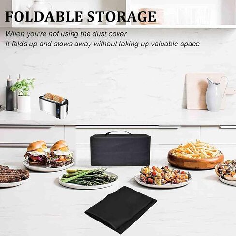 Toaster Cover Heavy Duty Waterproof Heat-Resistant Dust-proof Protective Cover Case for Mueller UltraToast Toaster 4 Slice/Elite Gourmet ECT-3100 4 Slice Toaster(16.5"D X 7.9"W X 7.1"H) in Kuwait