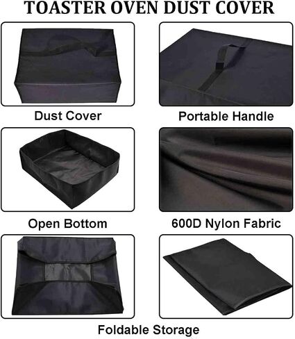 Toaster Cover Heavy Duty Waterproof Heat-Resistant Dust-proof Protective Cover Case for Mueller UltraToast Toaster 4 Slice/Elite Gourmet ECT-3100 4 Slice Toaster(16.5"D X 7.9"W X 7.1"H) in Kuwait