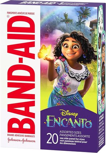 Band-Aid Brand Adhesive Bandages for Minor Cuts and Scrapes, Featuring Disney Frozen Characters, Assorted Sizes, 20 Count (Pack of 6) in Kuwait